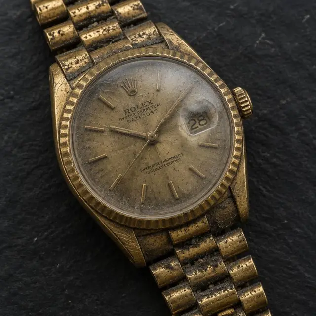Watch before cleaning